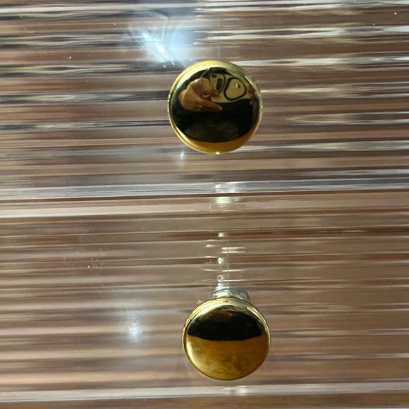 Storage Makeup organizer with two drawers and golden knobs - Picture 5 of 6